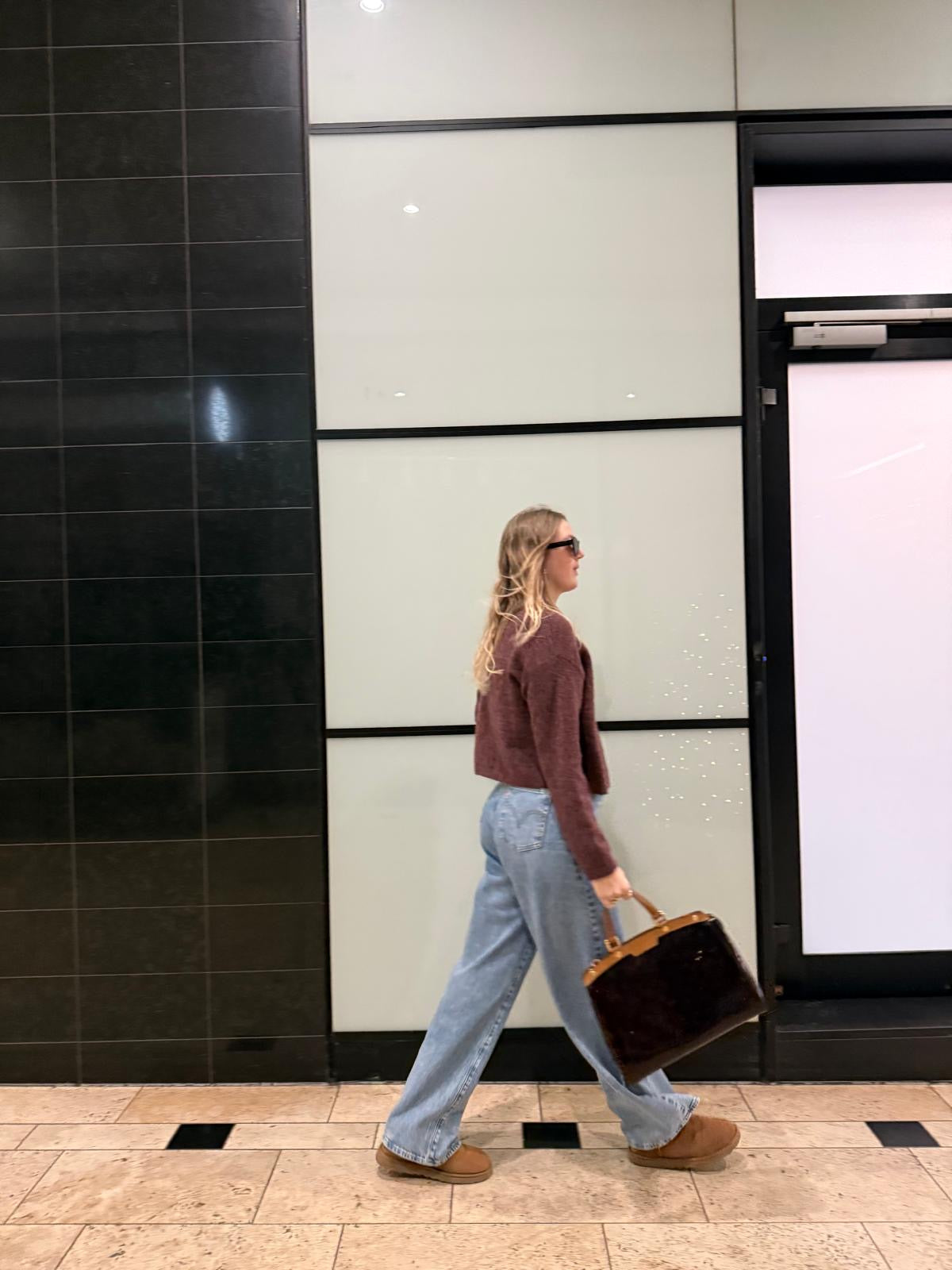 LETIANA Strickjacke burgunder