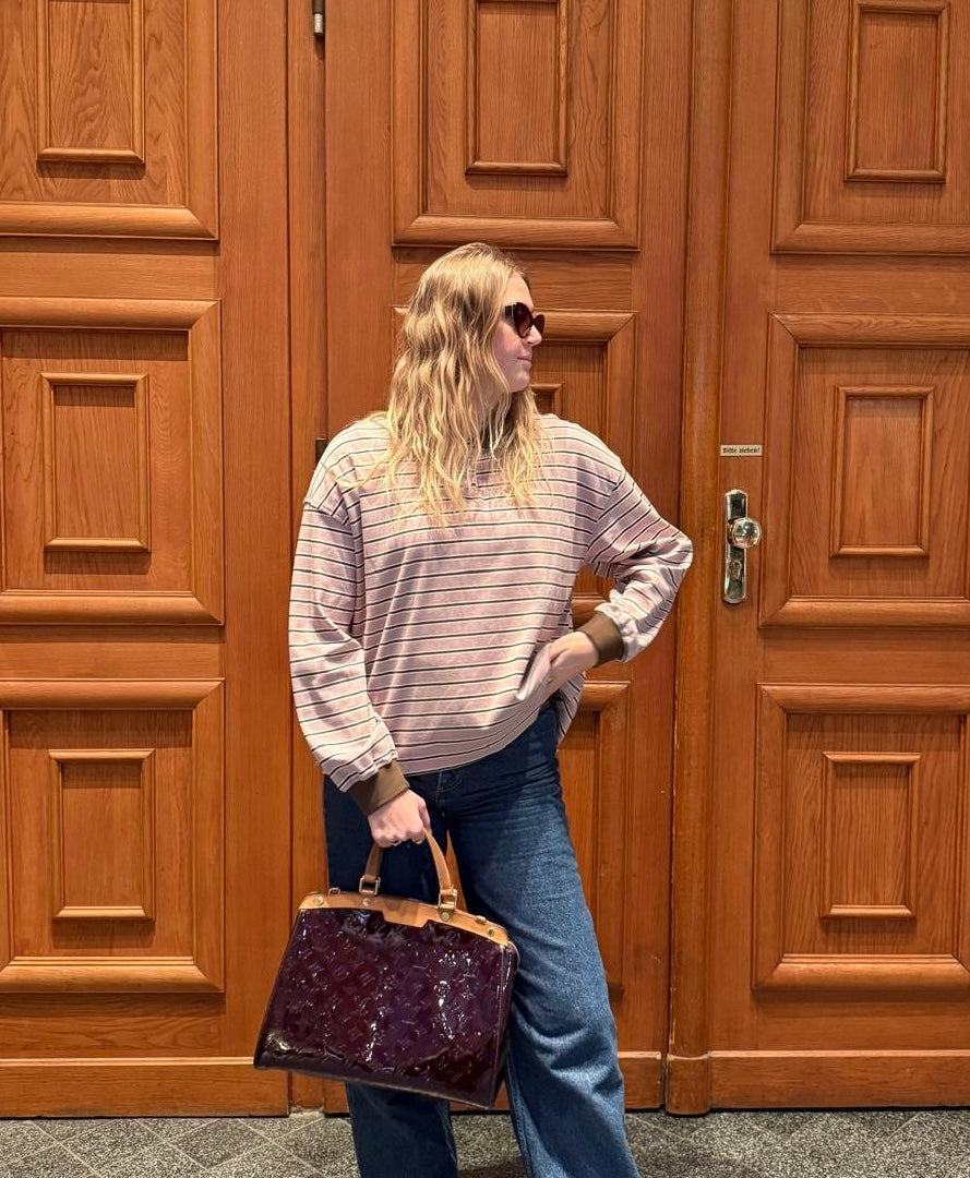 Pullover mit Kragen flieder