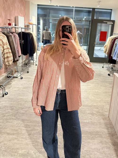 Bluse rosa gestreift