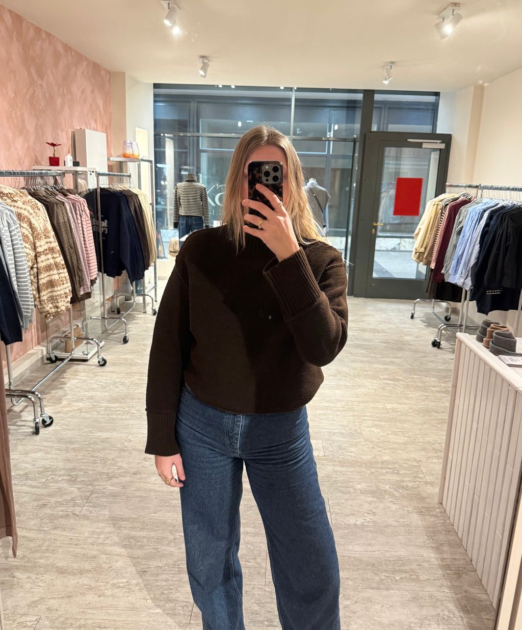 VALORA Strickpullover braun