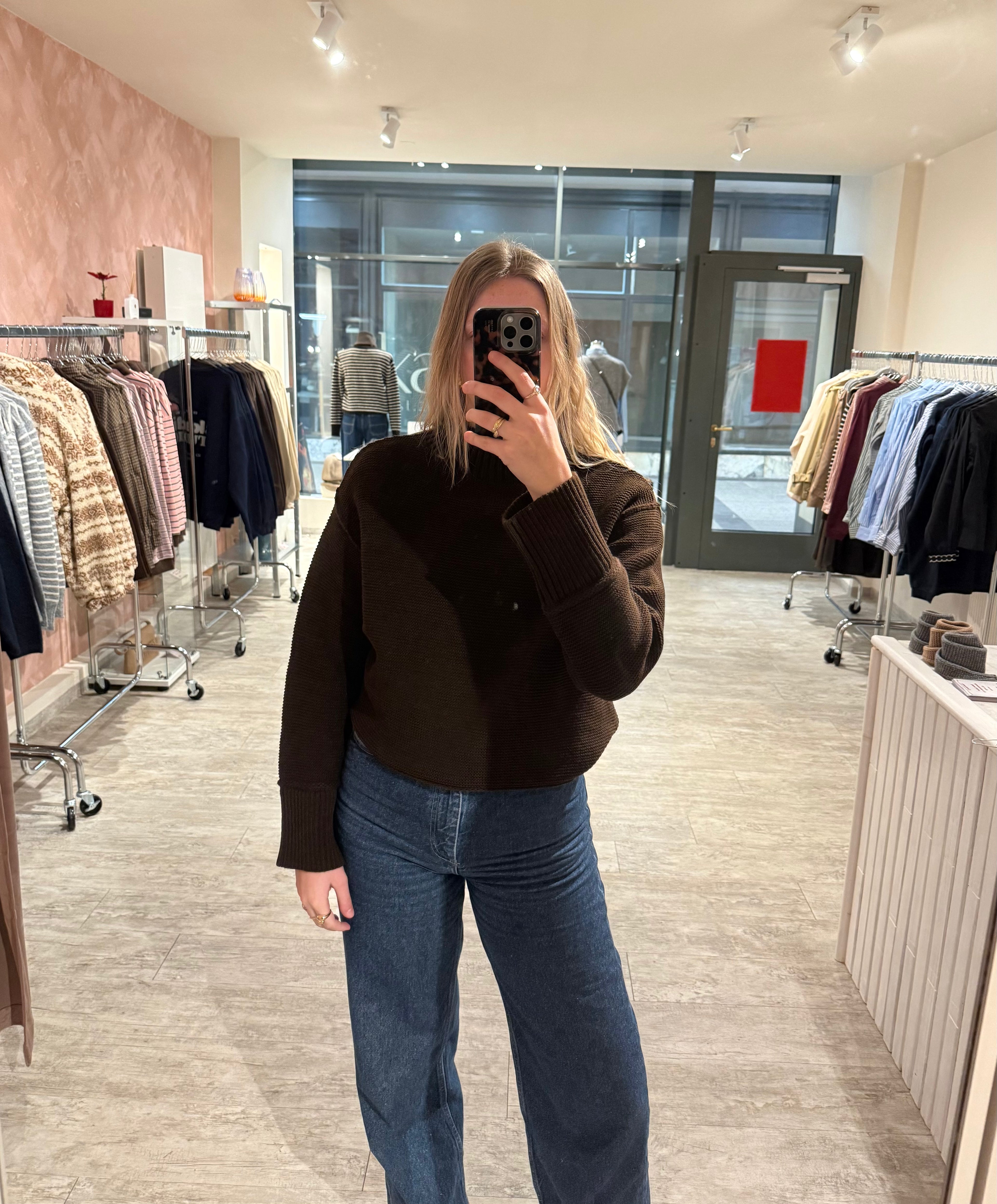 VALORA Strickpullover braun