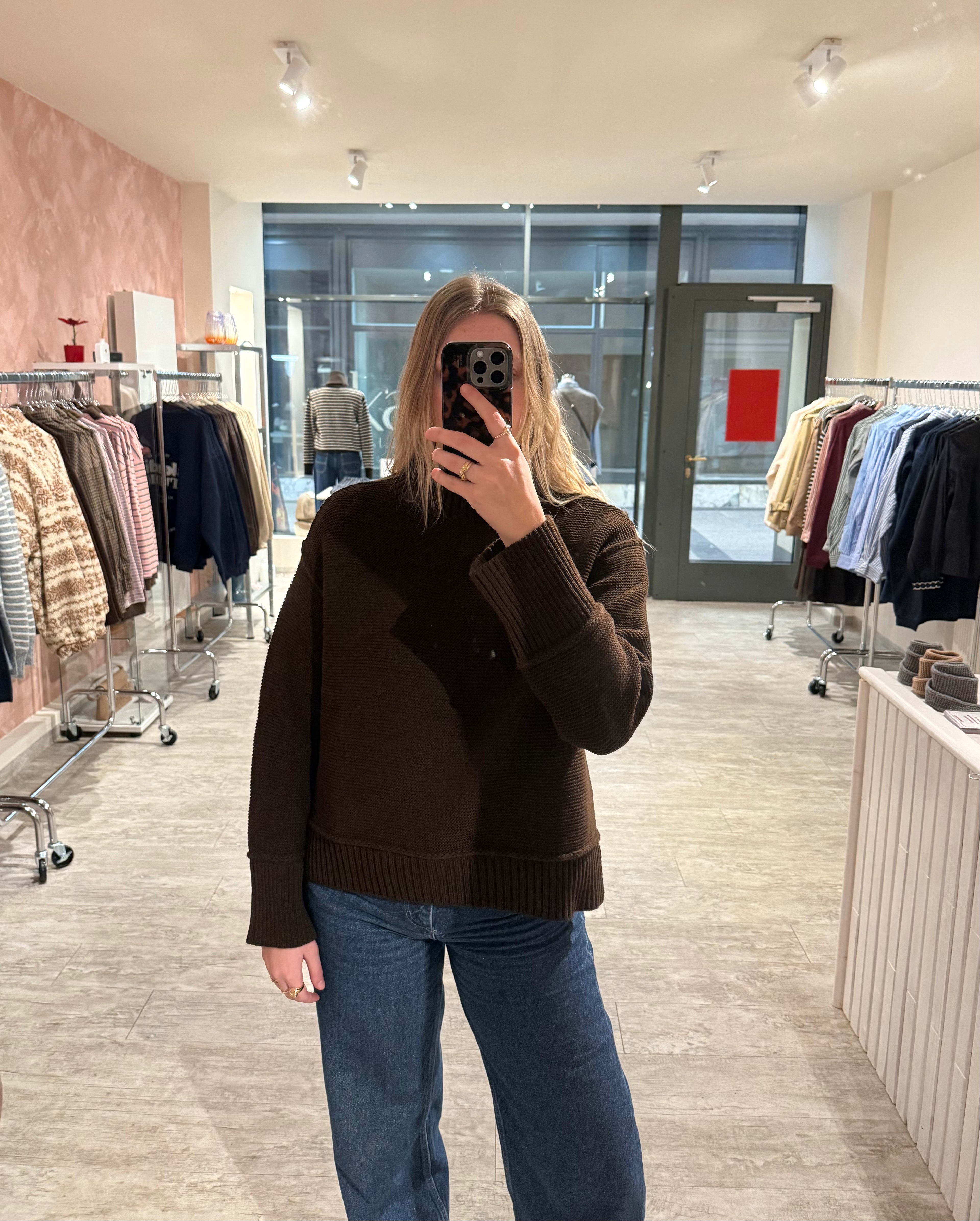 VALORA Strickpullover braun